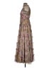 Let Me Be 100% Polyester Floral Gray Cocktail Dress Size XS - photo 5