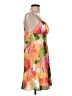 City Studio Tropical Orange Cocktail Dress Size L - photo 4