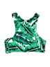 Cupshe Tropical Green Swimsuit Top Size S - photo 1
