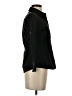 Theory Black 3/4 Sleeve Button-Down Shirt Size S - photo 4