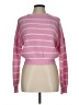 Cider 100% Acrylic Stripes Pink Pullover Sweater Size L (estimated) - photo 1