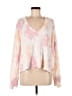 n:Philanthropy Tie-dye Pink Ivory Pullover Sweater Size M - photo 1