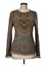 Aldomartins Hearts Brown Pullover Sweater Size L (estimated) - photo 1