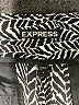 Express 100% Polyester Animal Print Black Shorts Size 6 - photo 3