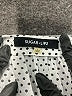 Sugar Lips Polka Dots White Short Sleeve Blouse Size L - photo 7