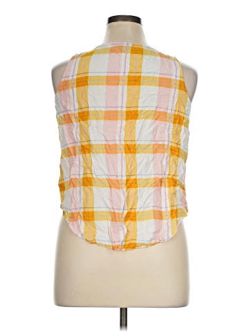 a.n.a. A New Approach Sleeveless Button-Down Shirt (view 2)