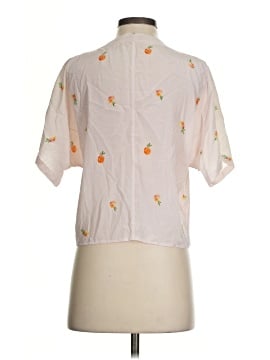 Rails Short Sleeve Silk Top (view 2)