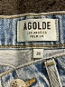 AGOLDE 100% Cotton Stars Blue Denim Shorts Size 26 waist - photo 3