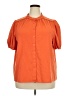 Prettygarden Orange Short Sleeve Blouse Size XXL - photo 1