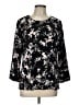 Karl Lagerfeld Paris Black 3/4 Sleeve Blouse Size L - photo 1
