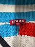 STAUD Stripes Blue Pullover Sweater Size XS - photo 7