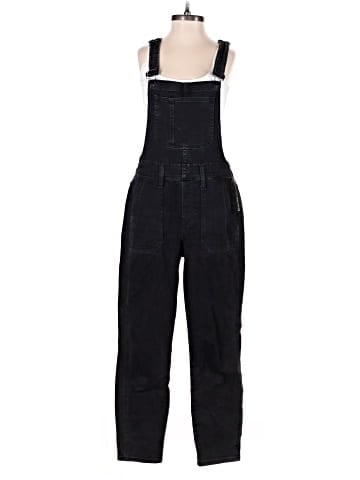 Madewell Petite Skinny Overalls in Lunar Wash (view 1)