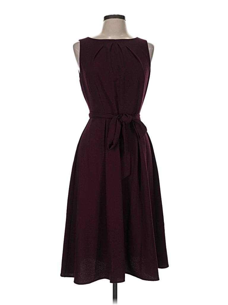 Pre-owned Elle Cocktail Dress In Burgundy