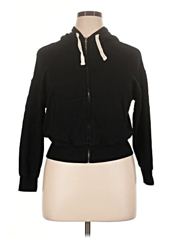 Monrow Zip Up Hoodie (view 1)