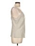 Avenue Solid Gray Ivory Sleeveless Blouse Size L - photo 4