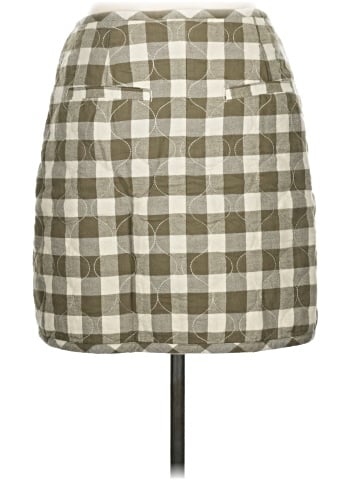 Madewell Quilted Flannel Mini Skirt in Gingham Check (view 2)