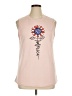 Unbranded 100% Polyester Pink Sleeveless T-Shirt Size XL - photo 1