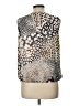Calvin Klein 100% Polyester Animal Print Brown Sleeveless Blouse Size L - photo 2