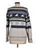 Liz Claiborne Print Gray Pullover Sweater Size Lg Petite - photo 2