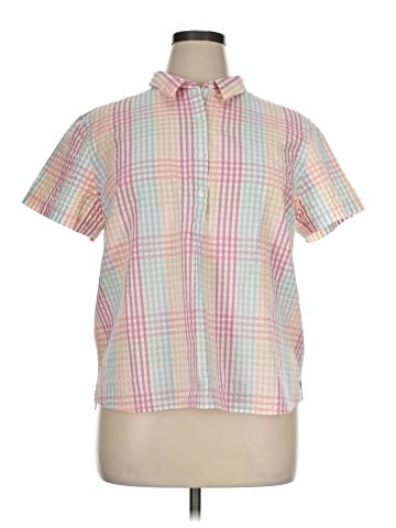 L.L.Bean Short Sleeve Button-Down Shirt (view 1)