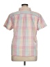 L.L.Bean Checkered-gingham Pink Short Sleeve Button-Down Shirt Size XL (petite) - photo 2