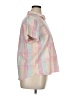 L.L.Bean Checkered-gingham Pink Short Sleeve Button-Down Shirt Size XL (petite) - photo 4