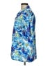 Assorted Brands Paisley Floral Blue Short Sleeve Button-Down Shirt Size L - photo 5