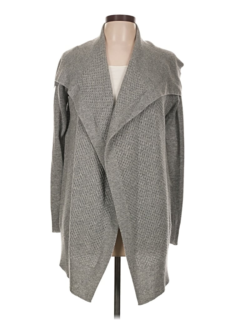 Pre-owned Theory Cashmere Cardigan Sweater In Gray