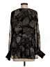 Laurel Grey 100% Polyester Black Long Sleeve Blouse Size S - photo 2
