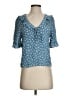 Sézane 100% Viscose Blue 3/4 Sleeve Blouse Size EU (FR) 34 / US 2 - photo 1
