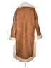 Boohoo 100% Polyester Brown Coat Size 10 - photo 2
