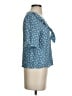 Sézane 100% Viscose Blue 3/4 Sleeve Blouse Size EU (FR) 34 / US 2 - photo 4