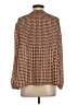 DR2 100% Polyester Brown Long Sleeve Blouse Size XS - photo 2