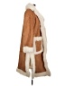 Boohoo 100% Polyester Brown Coat Size 10 - photo 4