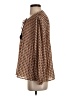 DR2 100% Polyester Brown Long Sleeve Blouse Size XS - photo 5
