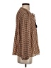 DR2 100% Polyester Brown Long Sleeve Blouse Size XS - photo 4