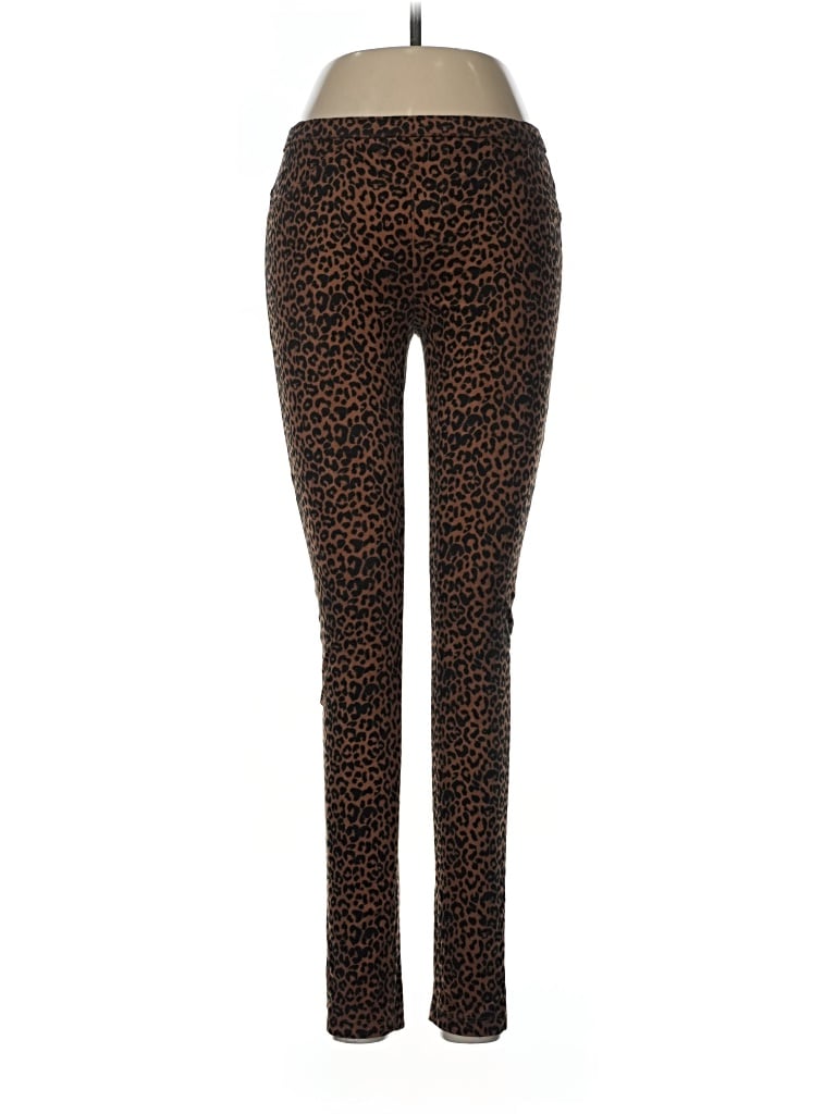 Pre-owned Hue Leggings In Brown
