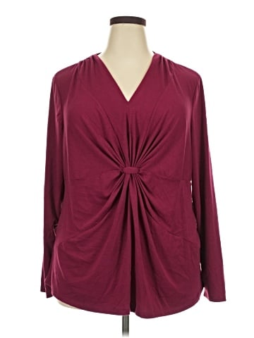 Just My Size Long Sleeve Blouse (view 1)
