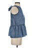 Ann Taylor Blue Sleeveless Blouse Size XXS (petite) - photo 4