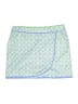 Greg Norman 100% Polyester Print Green Casual Skirt Size XL - photo 1