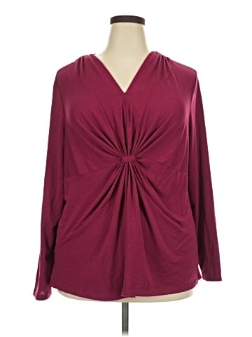 Just My Size Long Sleeve Blouse (view 1)
