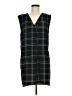 Leith 100% Polyester Plaid Black Casual Dress Size M - photo 1
