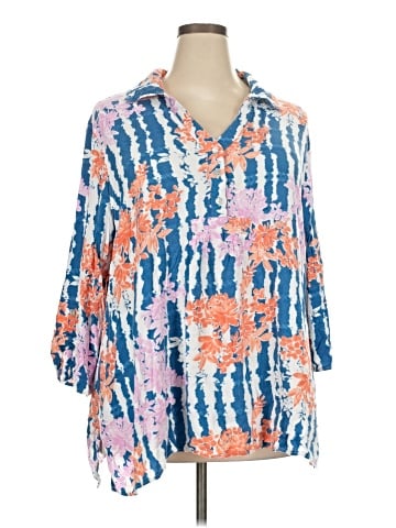 Ruby Rd. 3/4 Sleeve Blouse (view 1)