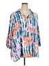 Ruby Rd. 100% Rayon Blue 3/4 Sleeve Blouse Size 3X - photo 1