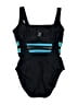 Speedo Stripes Black One Piece Swimsuit Size 14 - photo 2