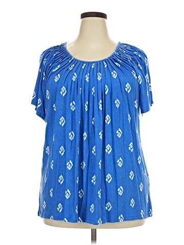 Style&Co Short Sleeve Blouse (view 1)