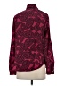 MICHAEL Michael Kors 100% Polyester Paisley Burgundy Long Sleeve Blouse Size S - photo 2