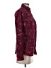 MICHAEL Michael Kors 100% Polyester Paisley Burgundy Long Sleeve Blouse Size S - photo 4