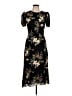Reformation Floral Black Cocktail Dress Size 10 - photo 1