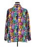 Essentials 100% Polyester Color Block Purple Long Sleeve Blouse Size 22 - photo 2